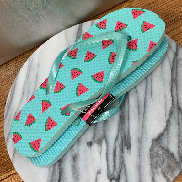 Watermelon Flip Flops | Size 7/8 - Picture 4 of 5